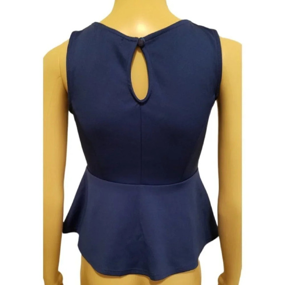 Jewel Collar Peplum Top by Agaci - Picture 2 of 6